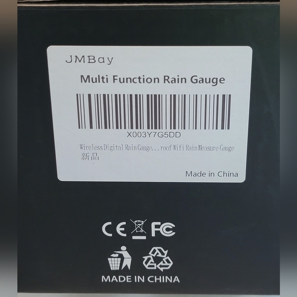 Wireless Digital Rain Gauge with Many Funtions *NIB* - Picture 7 of 9
